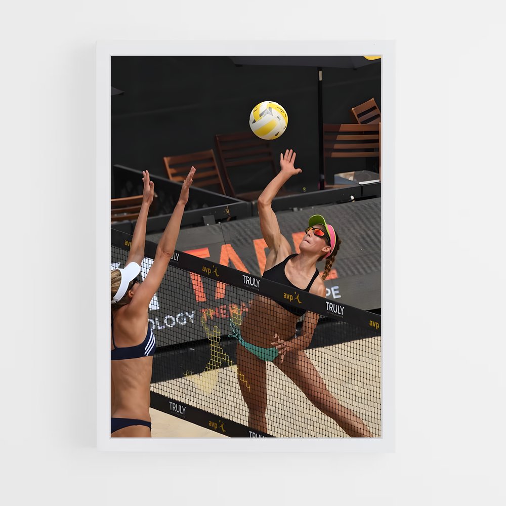 Poster Australia de national – affiche Beach-volley (vue 3)